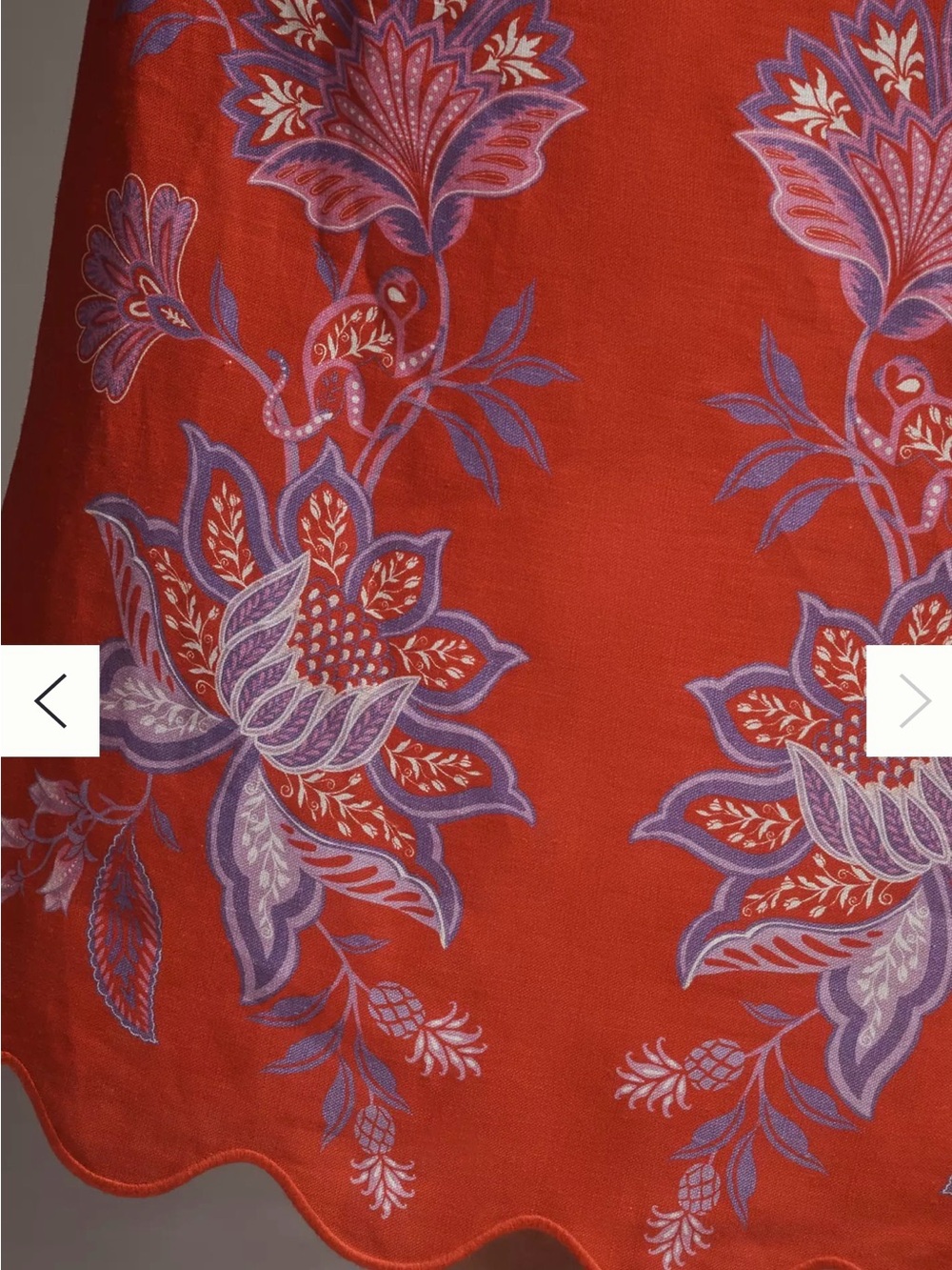 Farm Rio Porcelain Garden Linen Midi Skirt - Picture 4 of 7